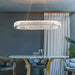 Almuealaq Oval Rings Chandelier - Modern Lighting for Dining Table