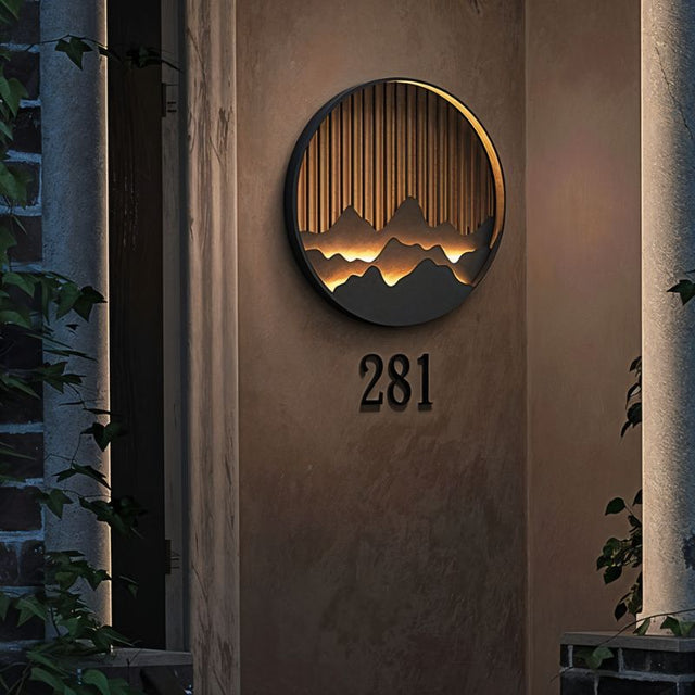 Lámpara de pared exterior alpina