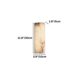 "Dimensions of a small, modern rectangular wall lamp made of cloud stone with vertical grooves."