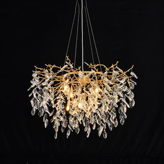 Anab Round Crystal Chandelier - Modern Chandeliers