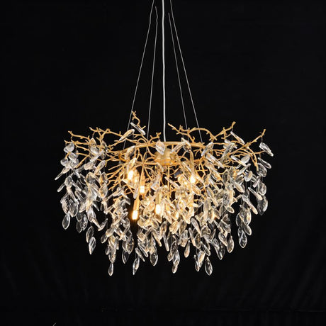Anab Round Crystal Chandelier