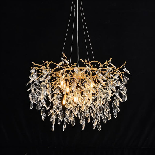 Anab Round Crystal Chandelier