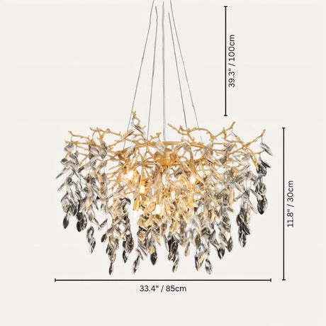 Anab Round Crystal Chandelier