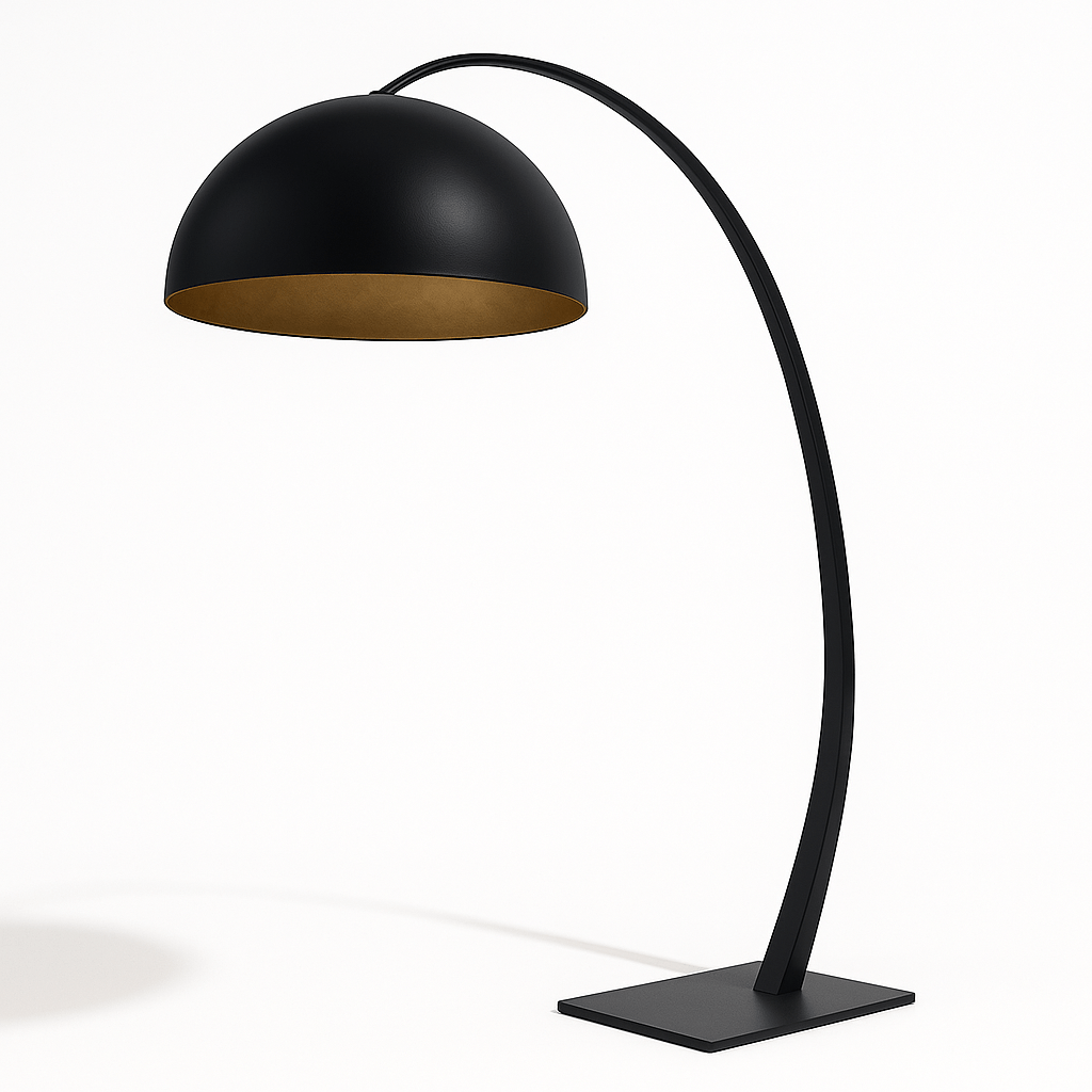 Lámpara De Pie/sobremesa Cromada Satinada GU10 Con Brazo Inclinable - Happy Homewares