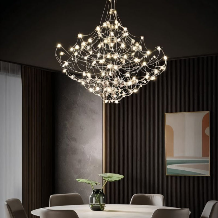 Vintage Vogue Anastasia Chandelier: Reminiscent of a bygone era, this chandelier combines Art Deco flair with Victorian elegance, featuring geometric shapes and vintage-inspired elements for a timeless look.