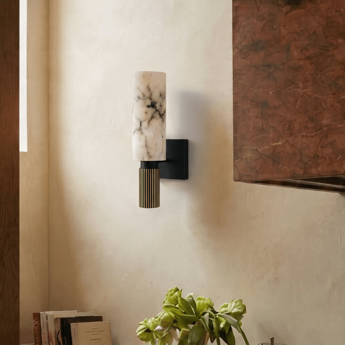 Ansu Alabaster Wall Lamp - Residence Supply