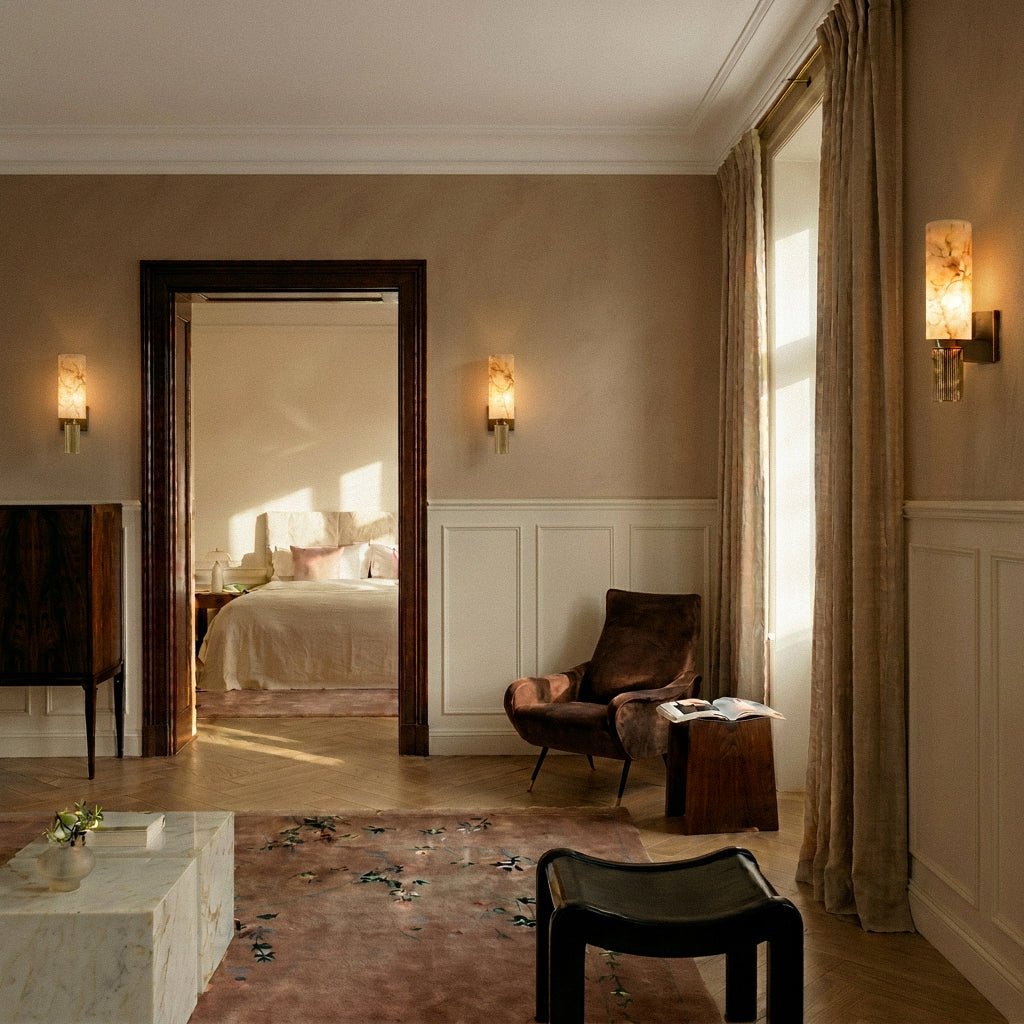 Ansu Alabaster Wall Lamp - Residence Supply