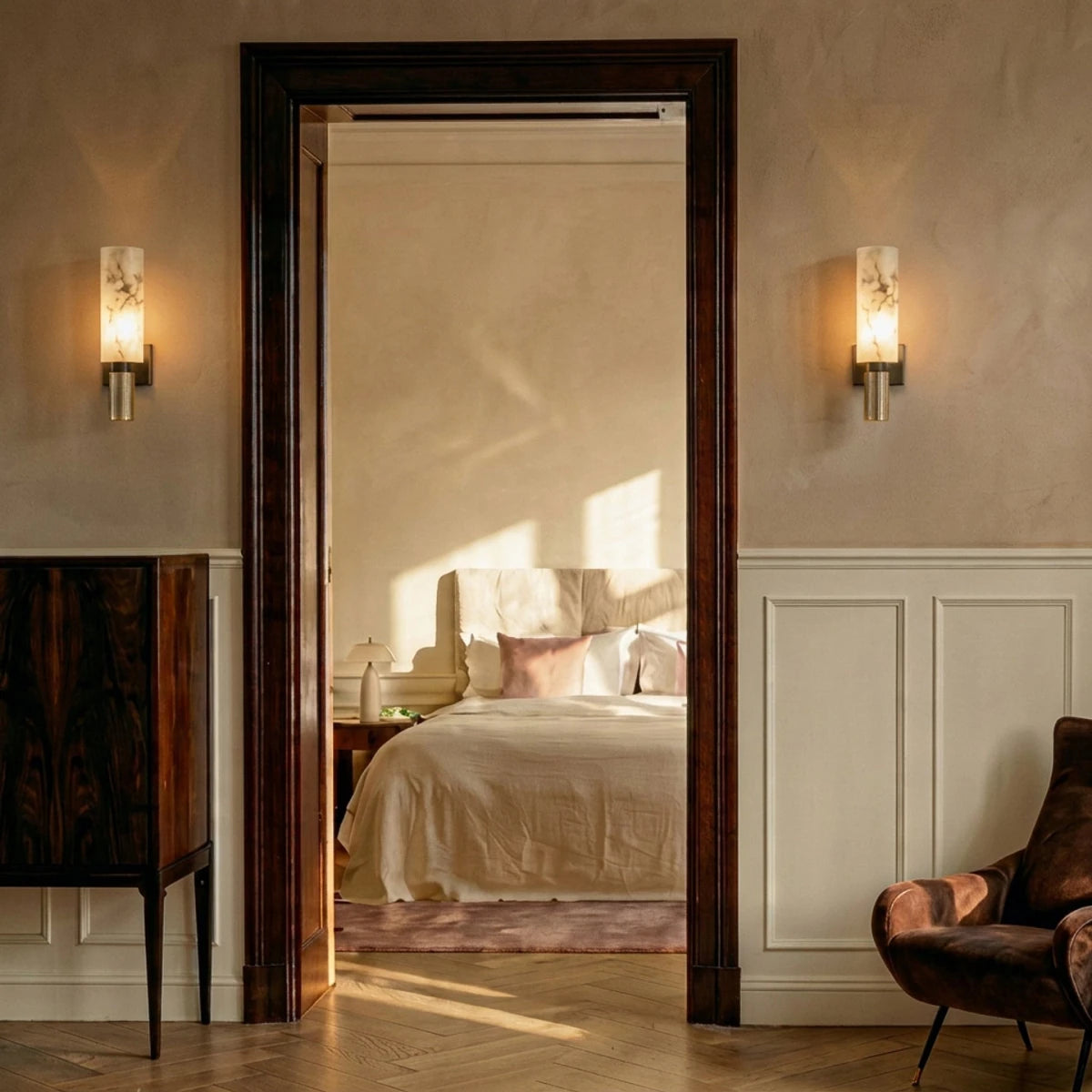 Ansu Alabaster Wall Lamp - Residence Supply