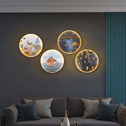 Aquamarine Illuminated Art - Living Room Lights