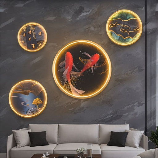 Aquamarine Illuminated Art - Living Room Lighting