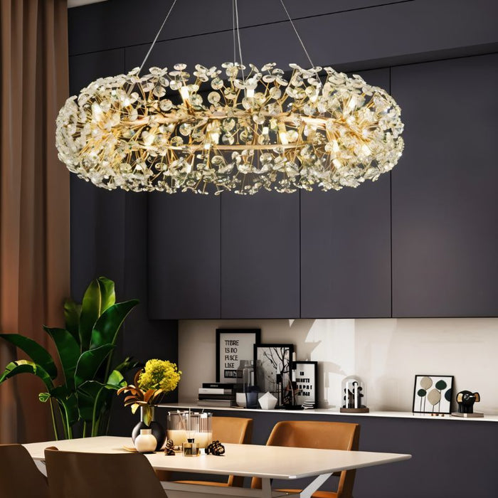 Arabella Crystal Round Chandelier - Dining Room Lighting