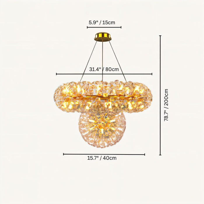 Arabella Crystal Tiered Chandelier - Residence Supply