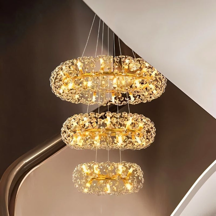 Arabella Crystal Tiered Chandelier - Modern Lighting