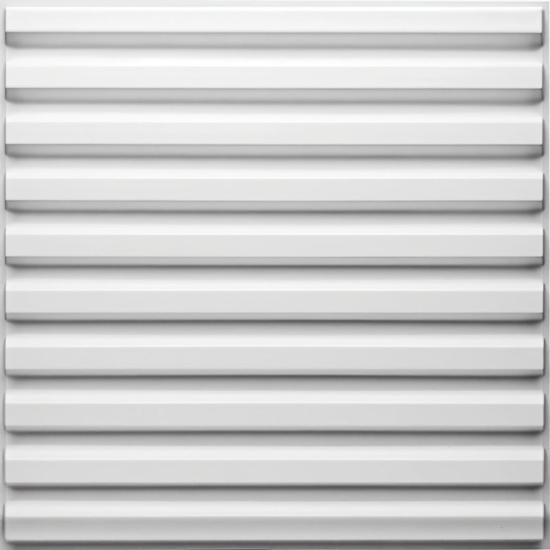 Close-up of Arsnal Wall Panel showcasing horizontal ridged PVC texture, perfect for stylish wall panel installations.