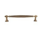 "Brass twisted fluted handle with antique finish"