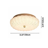 "Dimensions of an Aruma ceiling light, showing a diameter of 11.8 inches (30 cm) and a height of 3.9 inches (10 cm)."