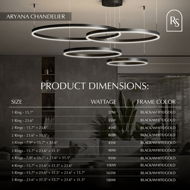Aryana Chandelier - Residence Supply