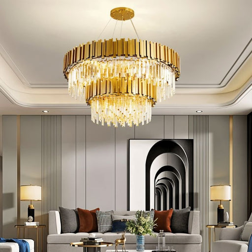 Astralis Tiered Round Chandelier - Residence Supply
