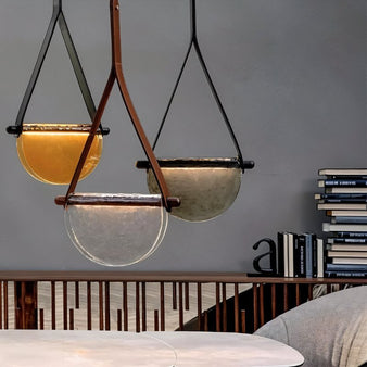 Avgi Leather Pendant Light - Modern Lighting