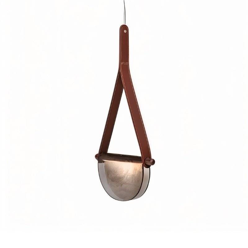 Avgi Leather Pendant Light - Open Box