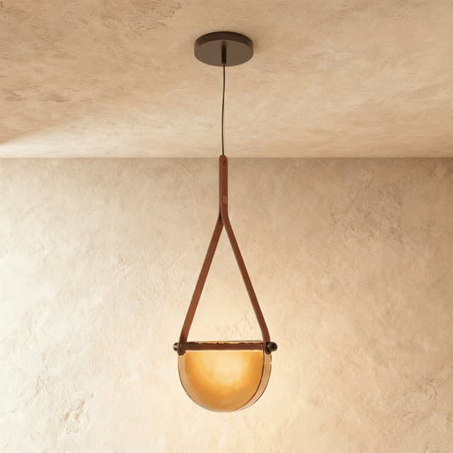 Avgi Leather Pendant Light - Residence Supply
