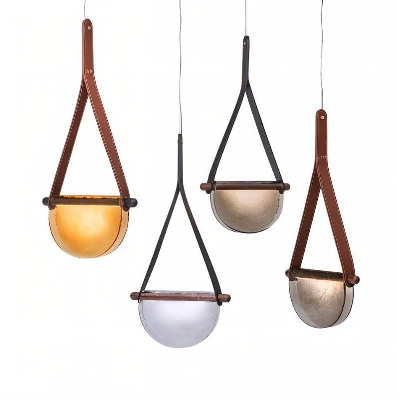 Avgi Leather Pendant Light - Open Box