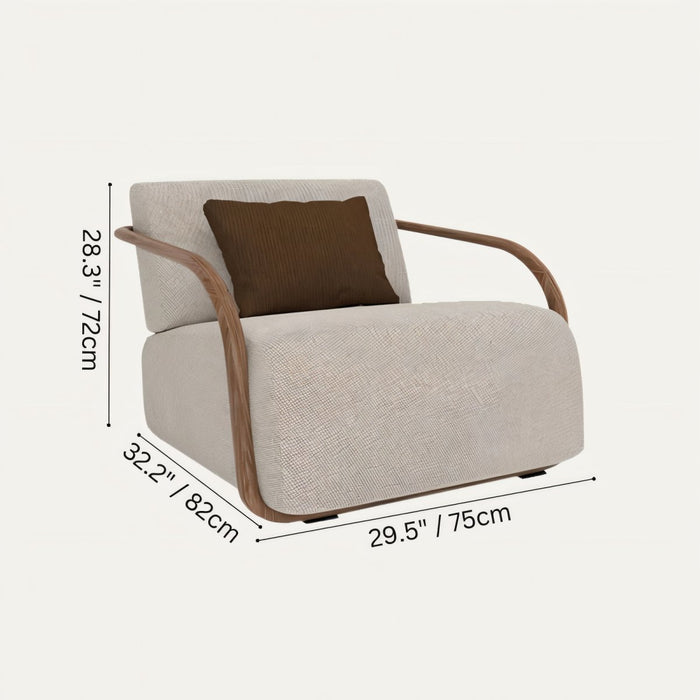 Baenkr Accent Chair Size
