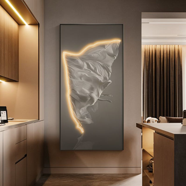 Líneas de ballet arte iluminado