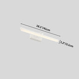 "An LED vanity light with labeled dimensions, showcasing its sleek design and 41cm length."