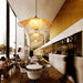 Bamboo Chandelier Rattan Lamp - Modern Lighting Fixtures for Restaurants