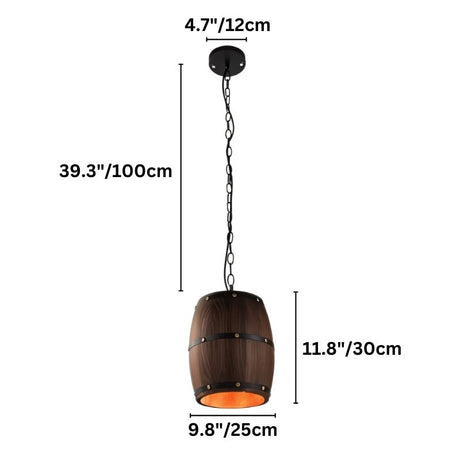 Barrel Pendant Light