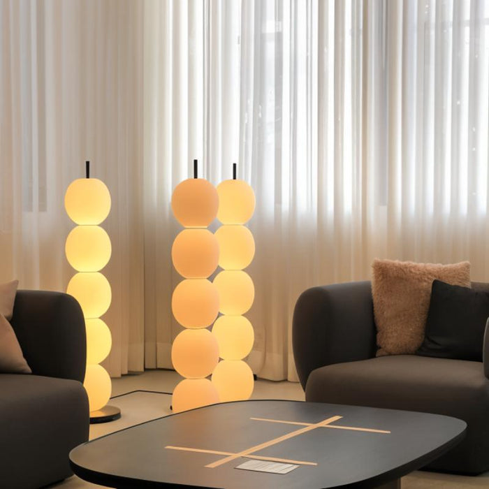 Beaded Contemporary Floor Lamp for Living Room Lighting