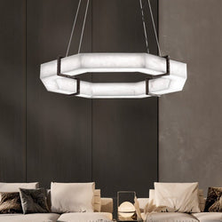 Belos Alabaster Chandelier - Living Room Lighting
