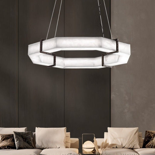 Belos Alabaster Chandelier - Living Room Lighting