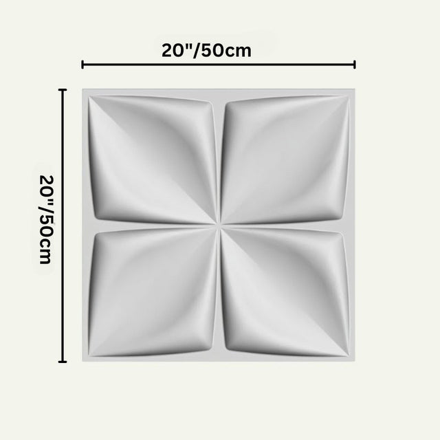Bitu Wall Panel dimensions shown as 20x20 inches (50x50 cm), ideal for modular wall installations in any space.