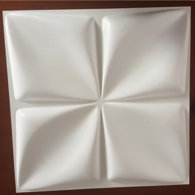 Single Bitu Panel with four raised geometric sections, demonstrating its lightweight, durable, and easy-to-install design.