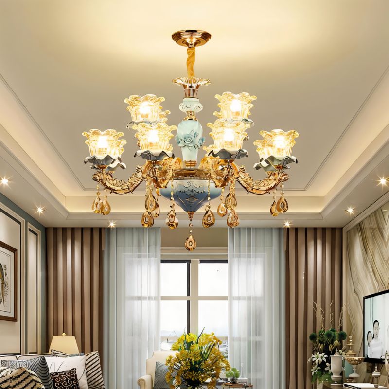 Blanche Chandelier - Blue