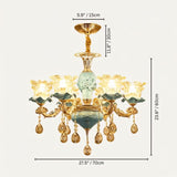 Blanche Chandelier - Blue