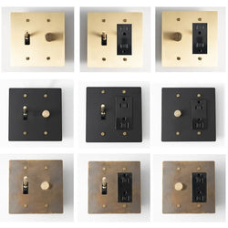 Brass Mixed Dimmer Switch (2-Gang) - Open Box - Residence Supply