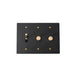 Brass Mixed Dimmer Switch (3-Gang) - Open Box - Residence Supply
