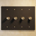 Brass Rotary Dimmer Switch (4-Gang) - Open Box - Residence Supply