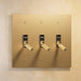 Brass Toggle Switch (3-Gang) - Residence Supply