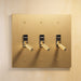 Brass Toggle Switch (3-Gang) - Open Box - Residence Supply