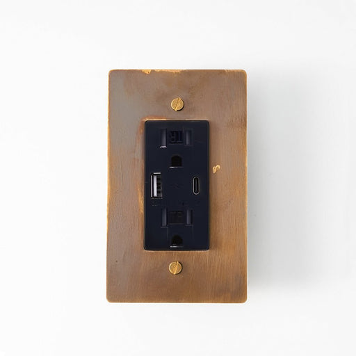 Brass US Outlet (1-Gang) - Open Box - Residence Supply