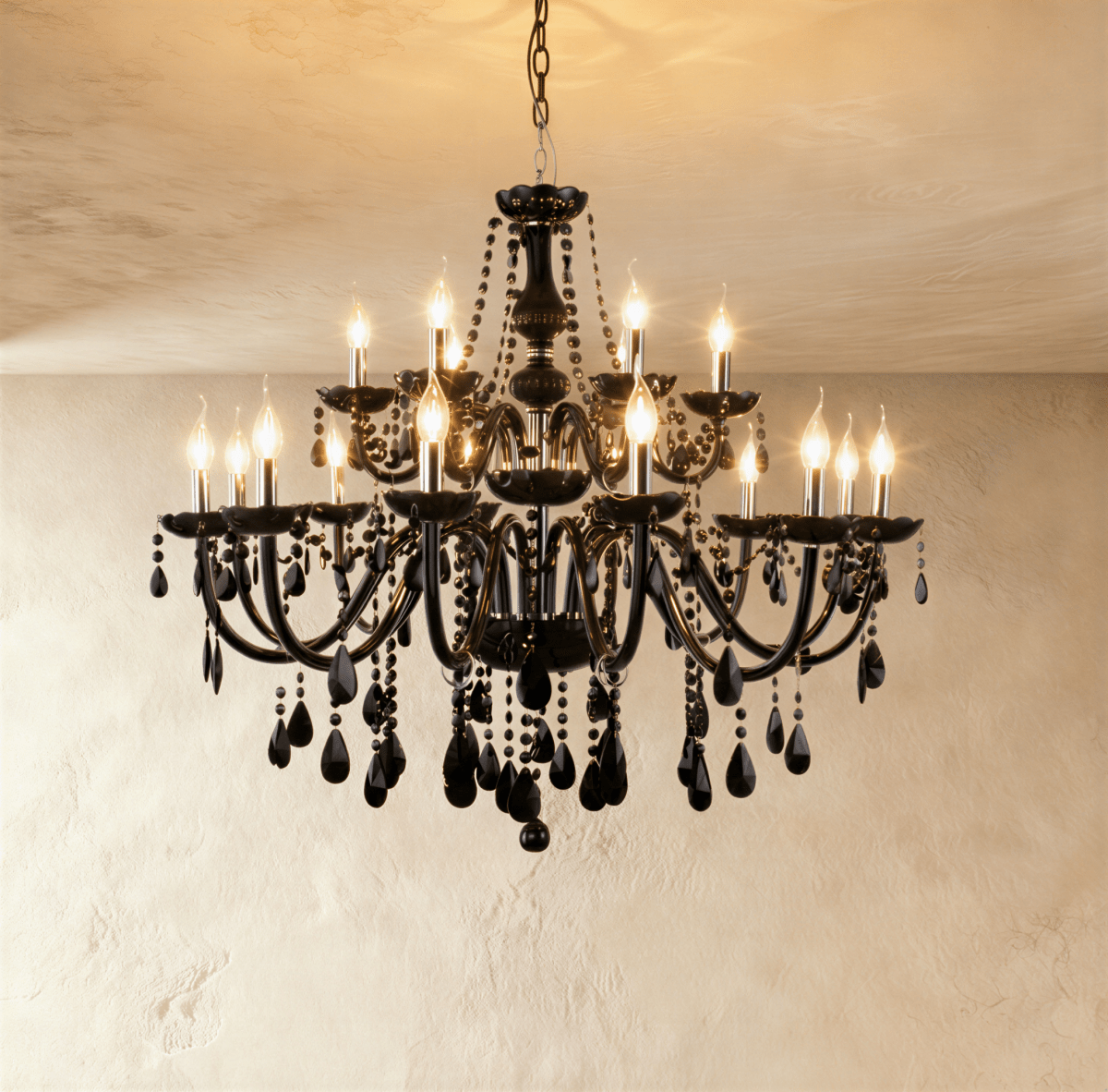 Brigitte Chandelier – Black Elegant & Opulent Lighting Fixture