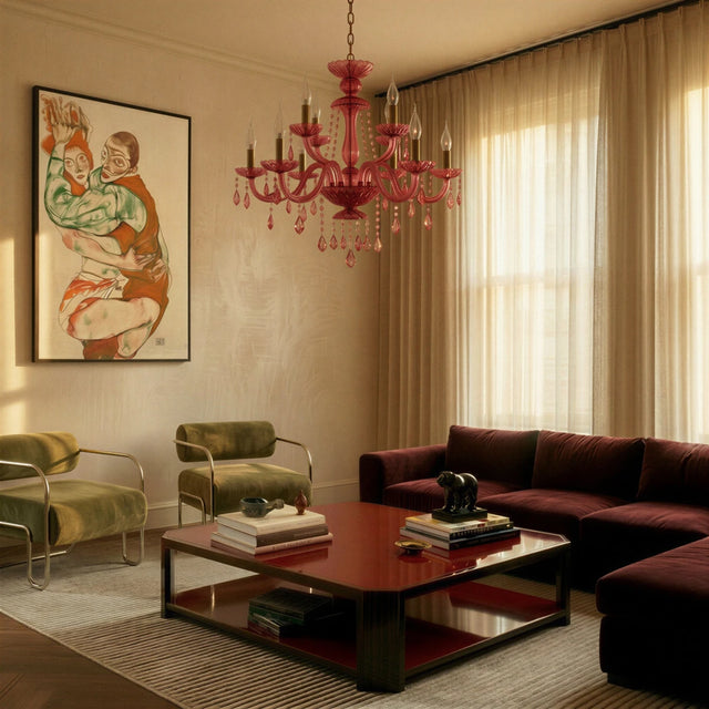 Brigitte Chandelier - Pink - Residence Supply