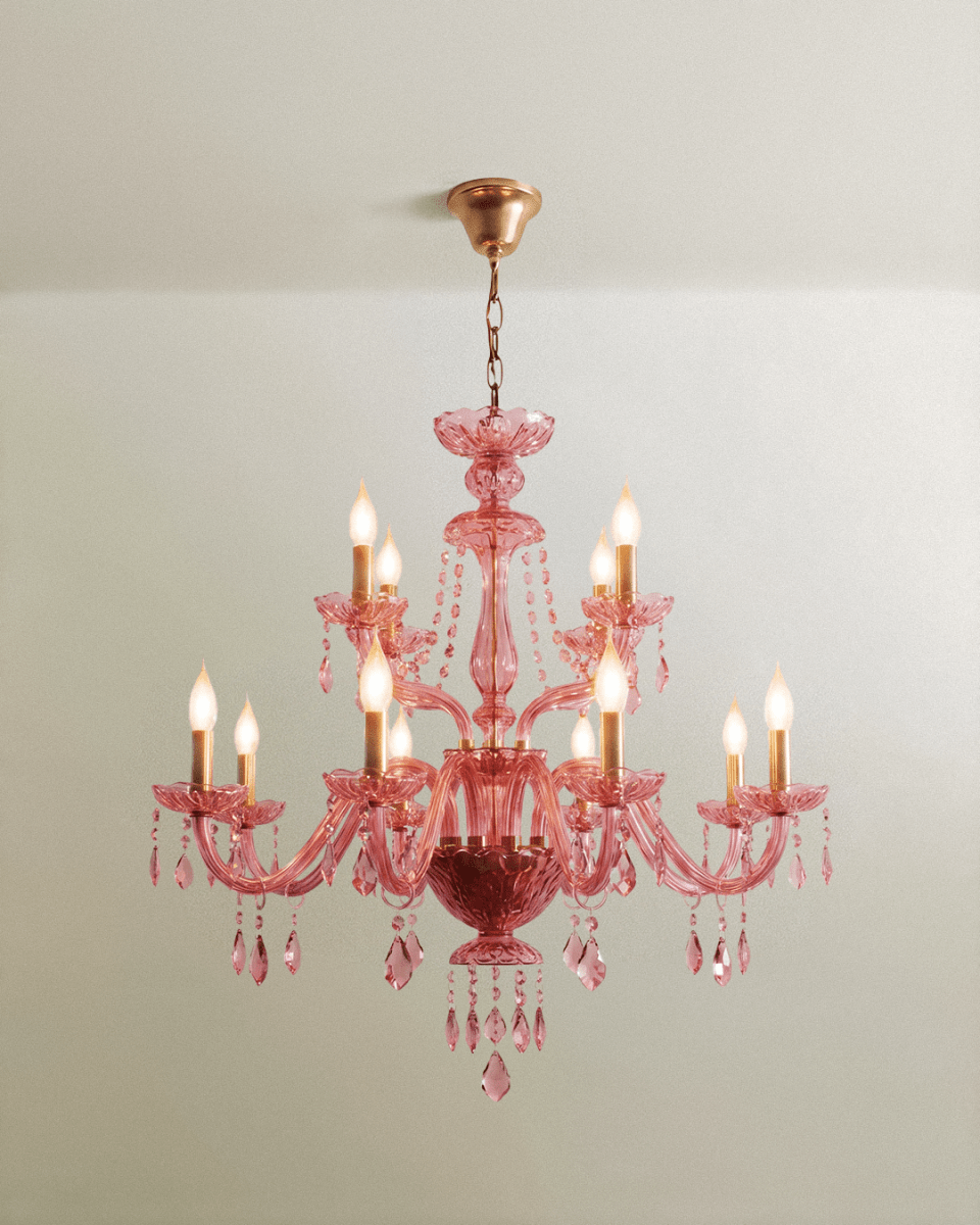 Brigitte Chandelier - Pink - Residence Supply