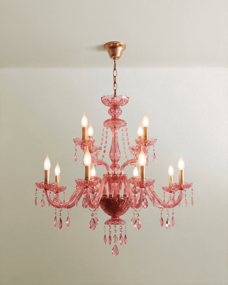 Brigitte Chandelier - Pink - Residence Supply