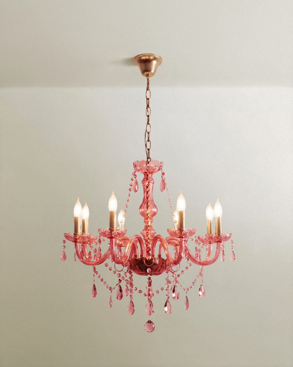 Brigitte Chandelier - Pink - Residence Supply