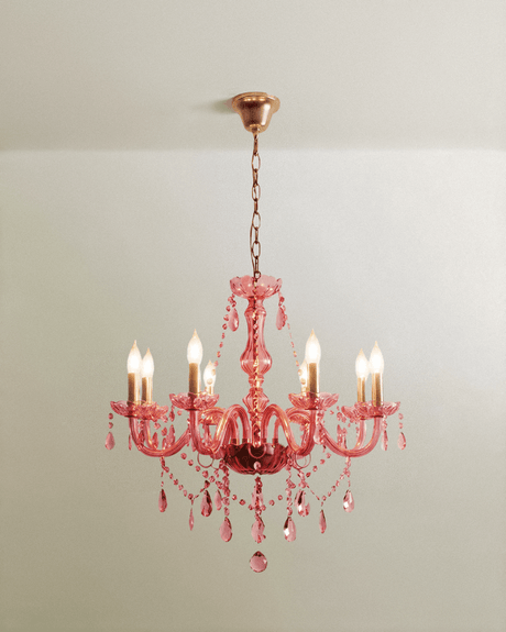 Brigitte Chandelier - Pink - Residence Supply